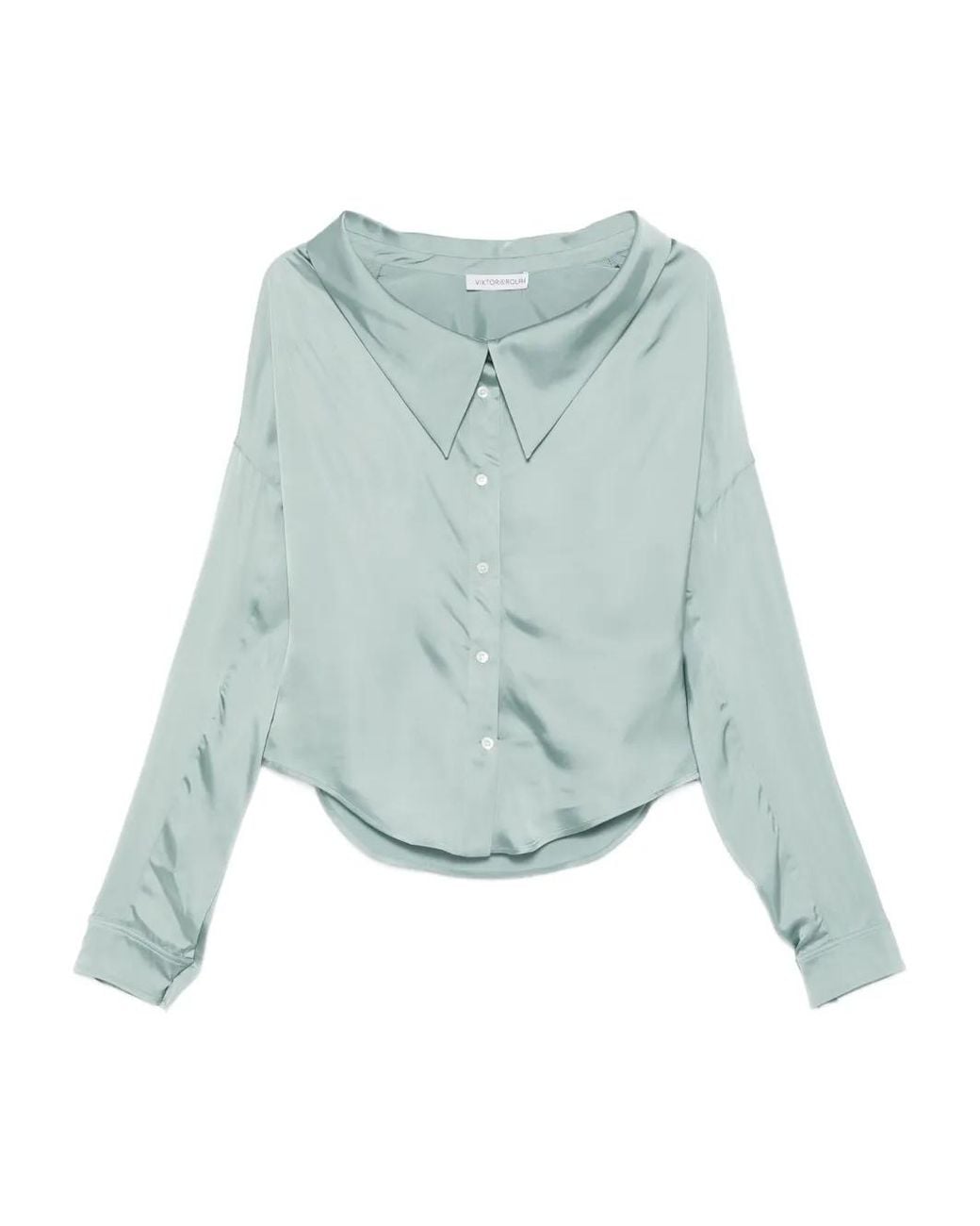 Viktor & Rolf Blue Satin Shirt