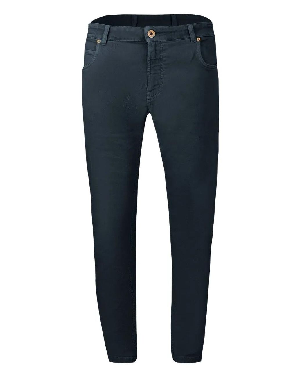 Eleventy Blue Five-Pocket Trousers for men