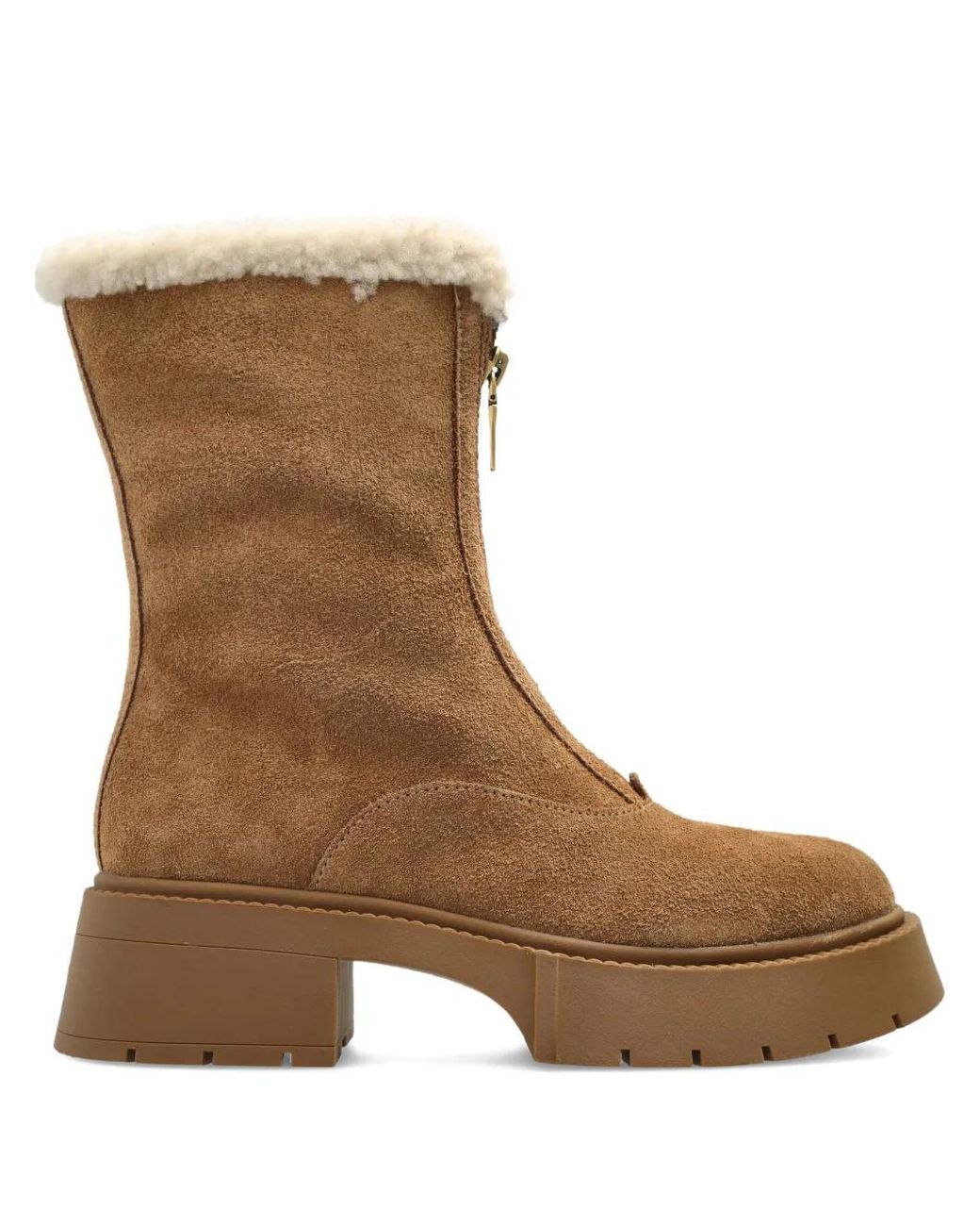 COACH Brown Zip Shearling Cch85 Trainers