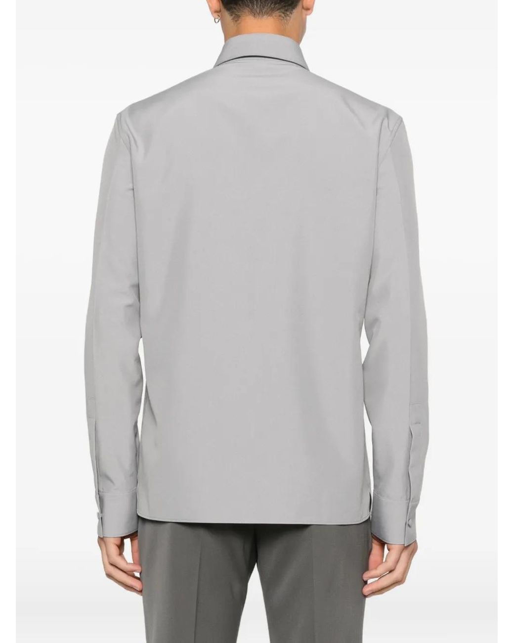 Gucci Gray Button-Down Shirt for men