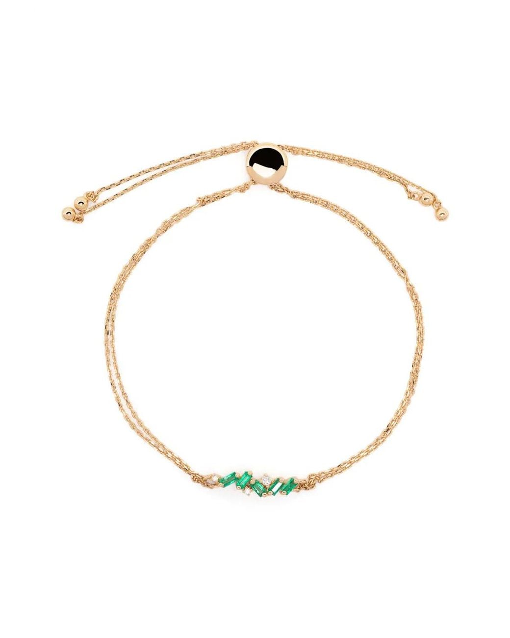 Suzanne Kalan White 18Kt Willow Emerald Bracelet