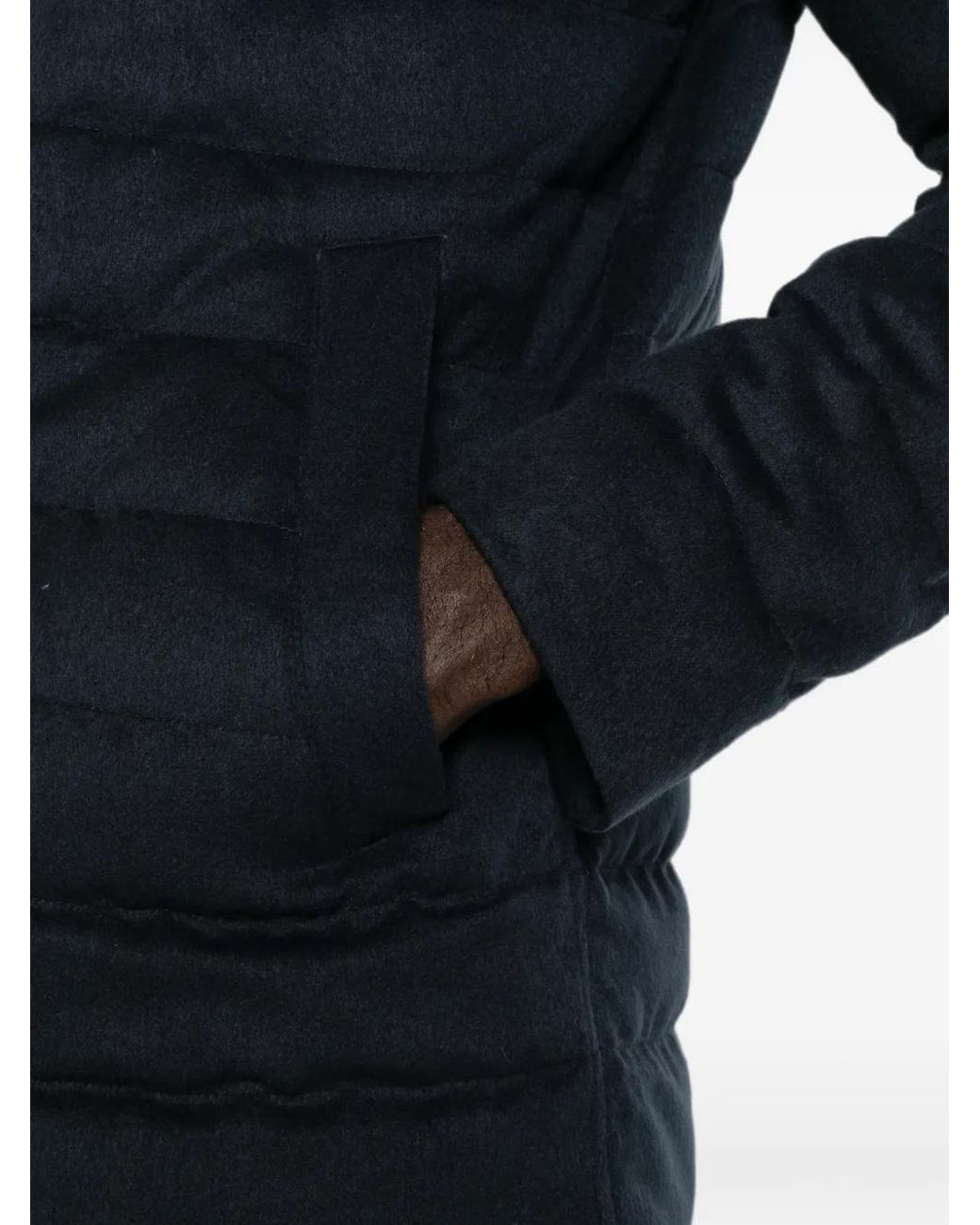 Herno Blue Zipped Nylon Jacket for men