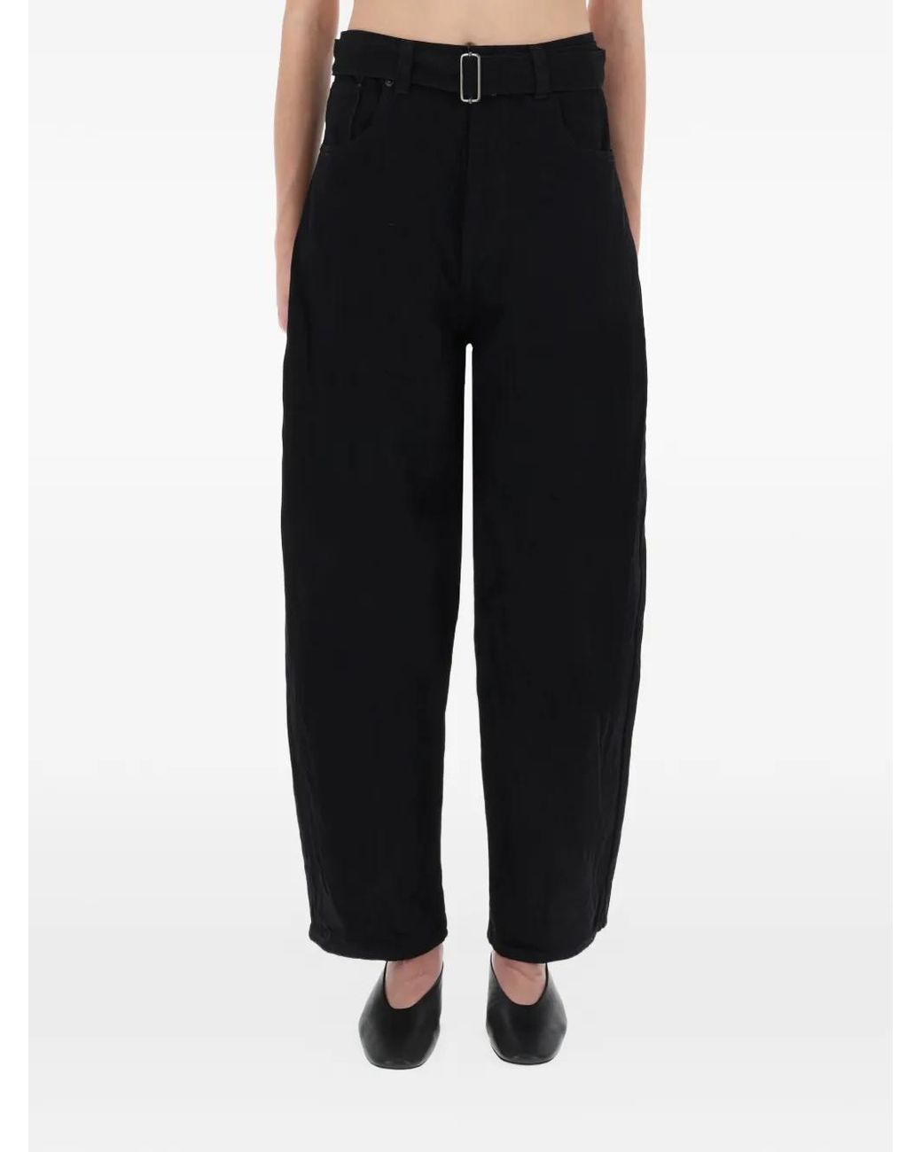 Studio Nicholson Black Belted Trousers