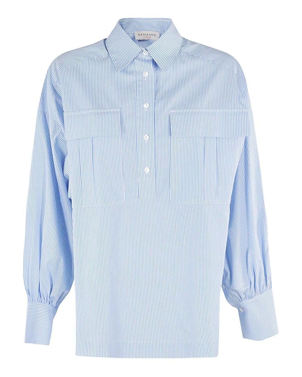 ERMANNO FIRENZE Blue Cotton Shirt