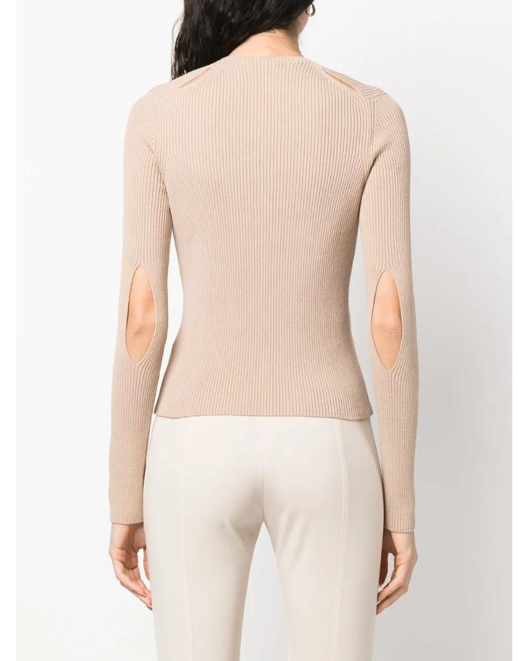Fendi Geribbeld Katoenen Vest in het Natural