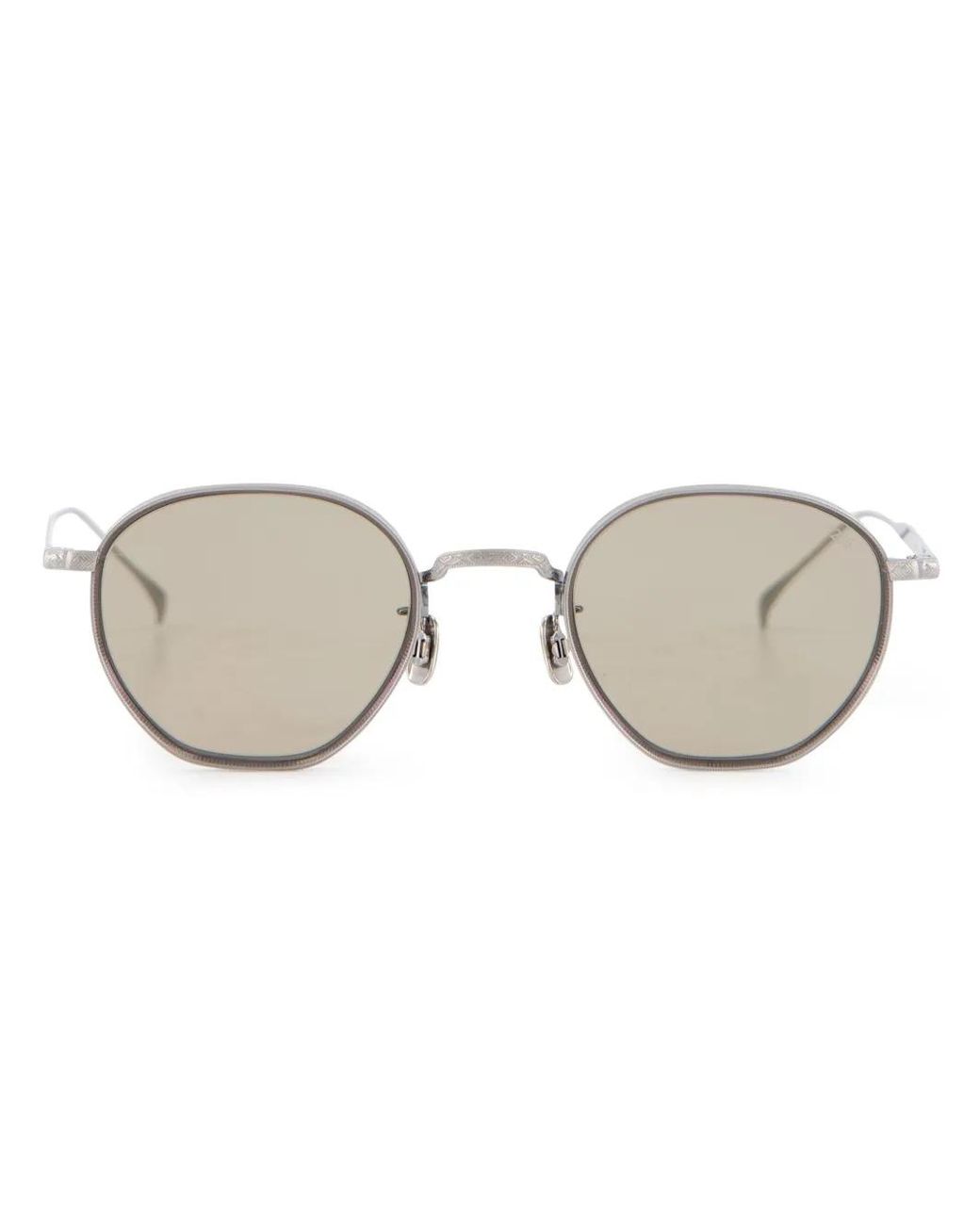 Eyevan 7285 Metallic Oval-Frame Sunglasses for men