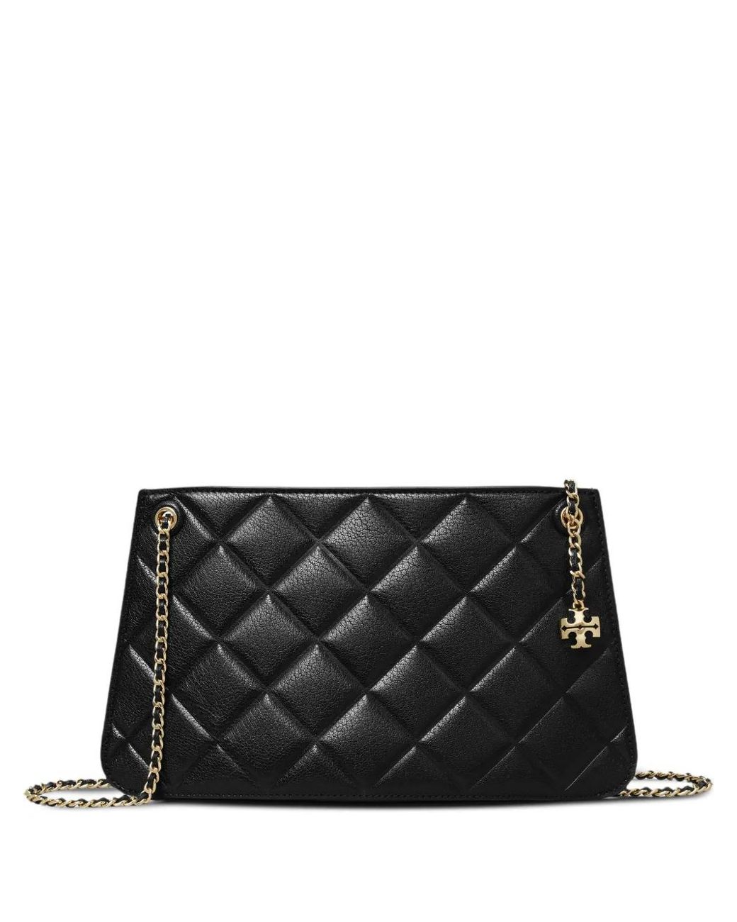 Tory Burch Black Fleming Pochette, One Size
