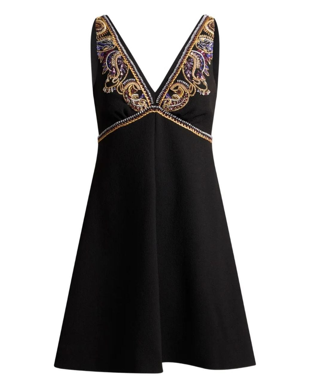 Etro Mouwloze Mini-Jurk in het Black
