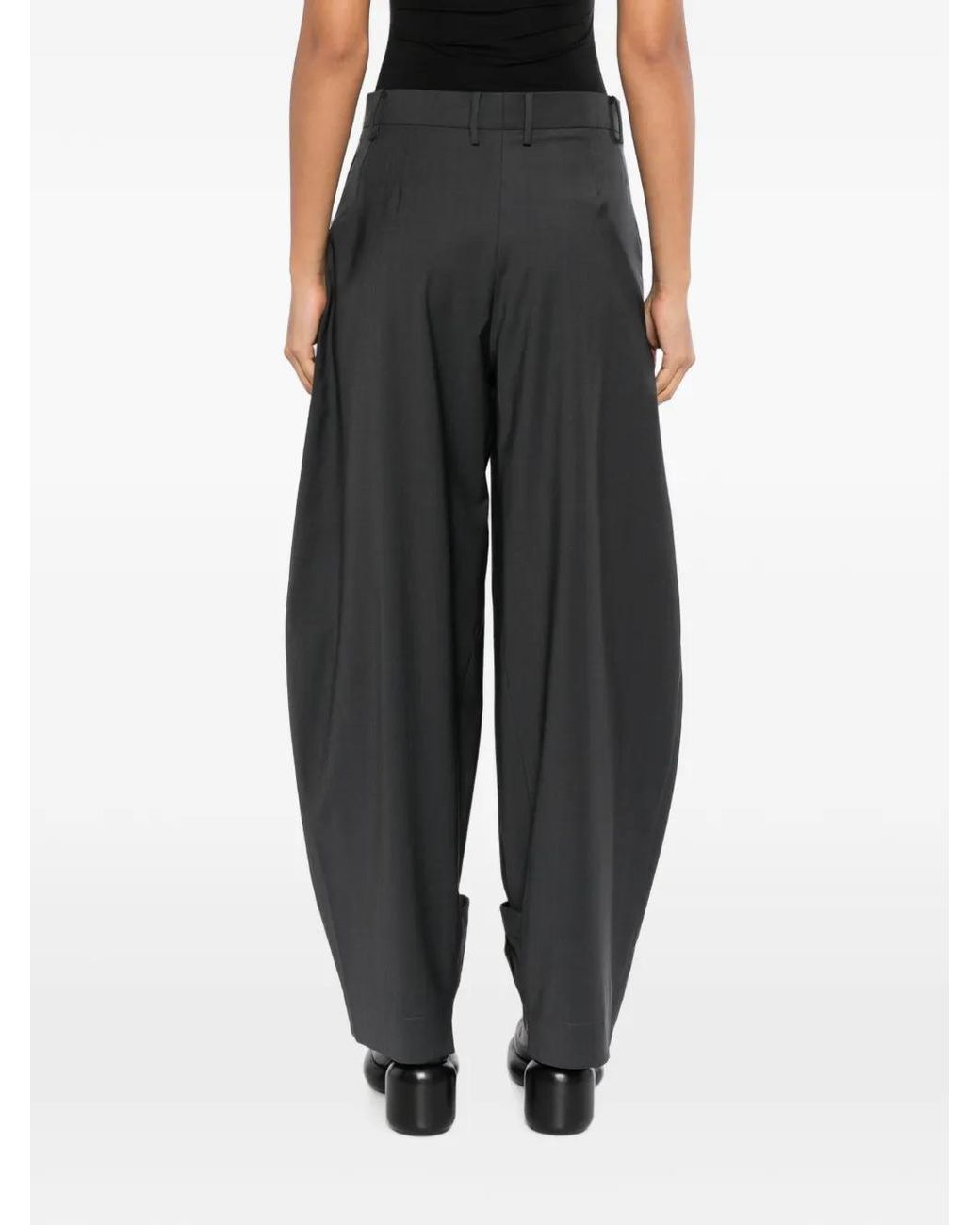 Litkovskaya Gray Pantalon Plissé À Coupe Ballon