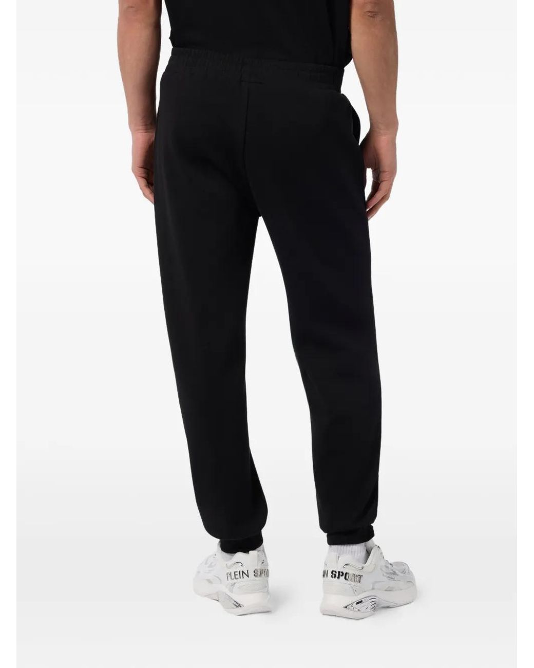 Philipp Plein Black Logo-Detail Track Pants for men