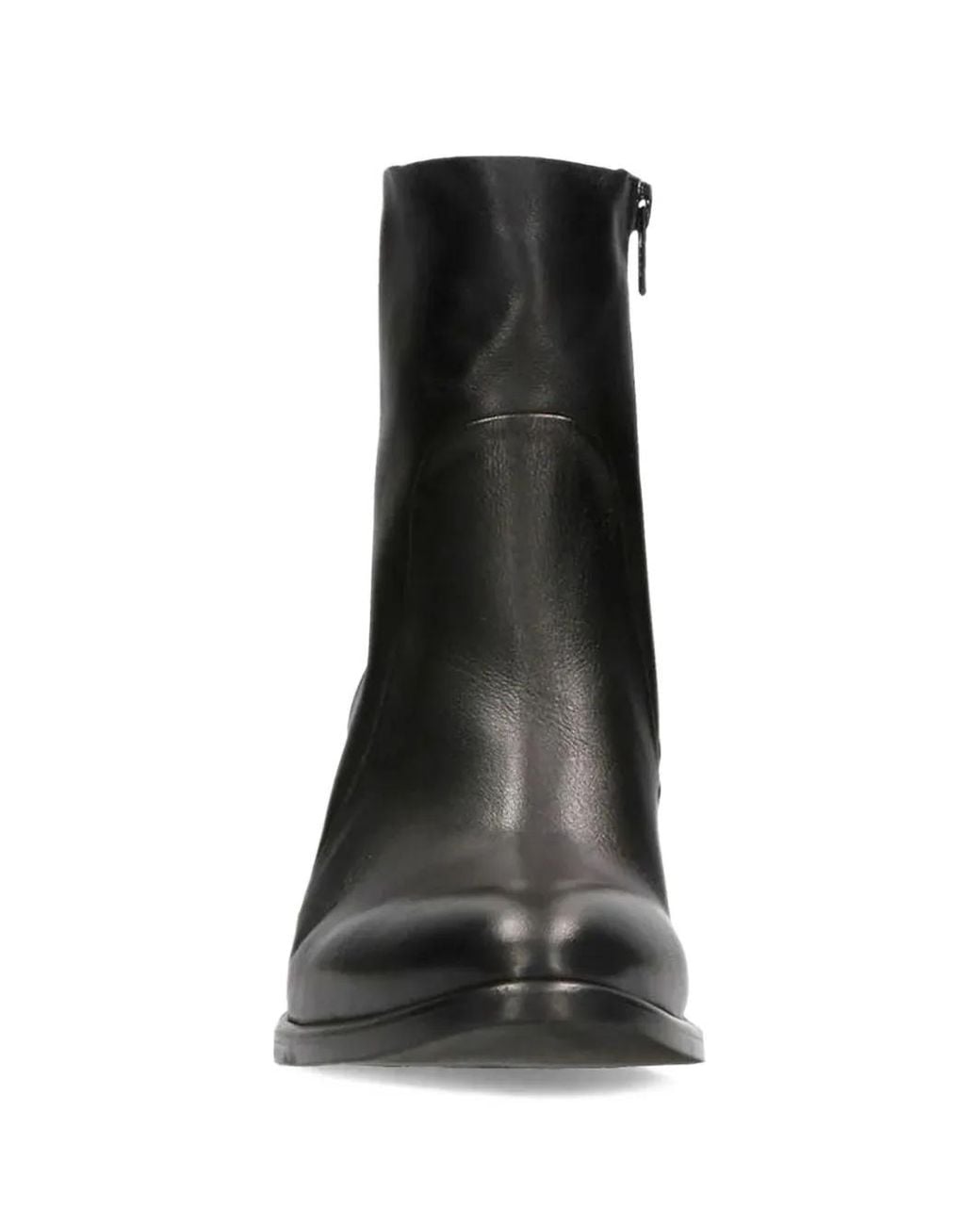strategia shoes Black Bottines En Cuir