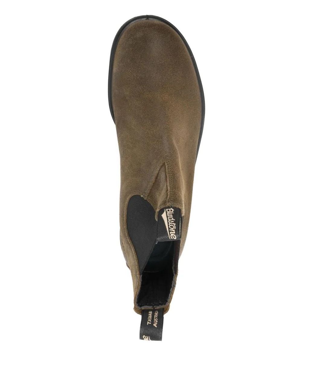 Blundstone Brown Suede Pull-Tab Chelsea Boots for men