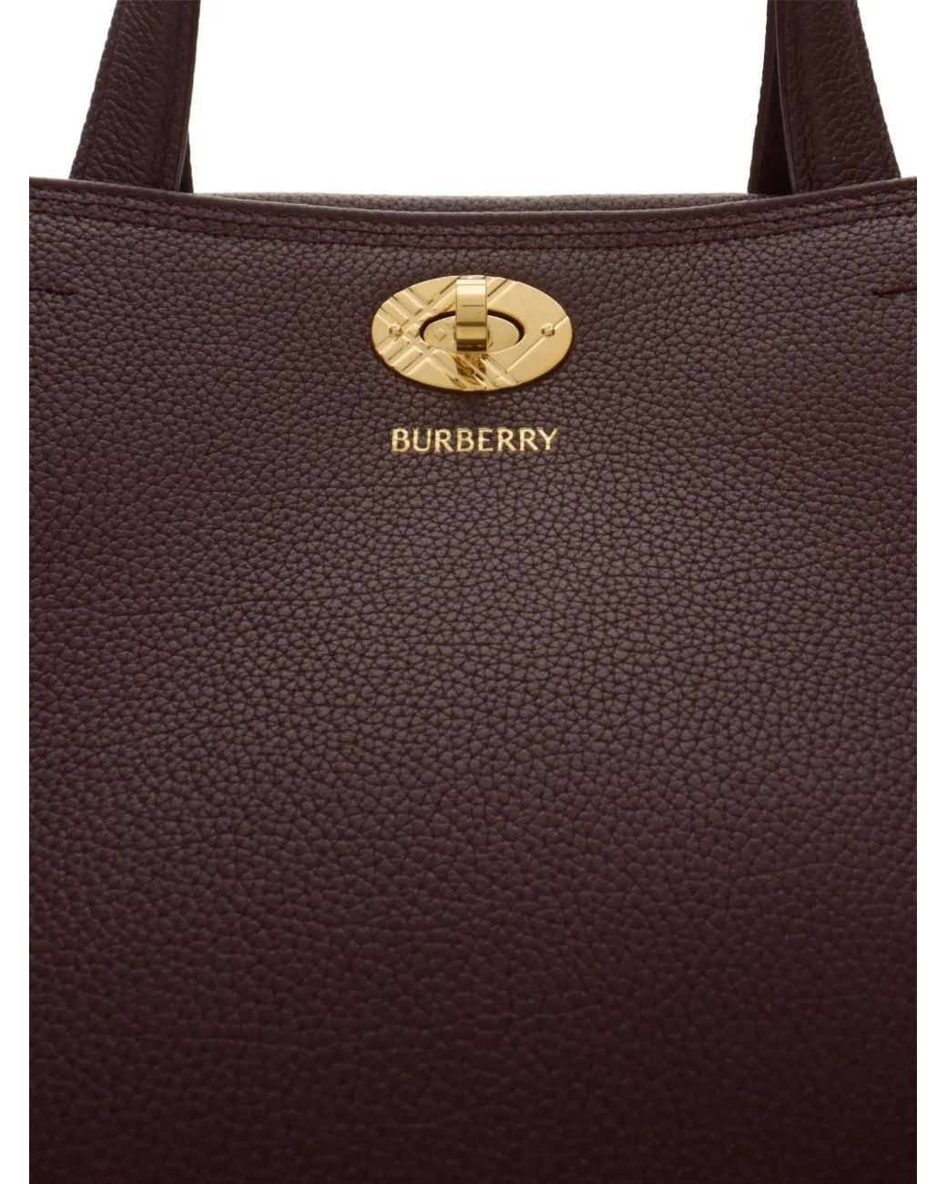 Burberry Purple Small Cotswolds Check Tote Bag