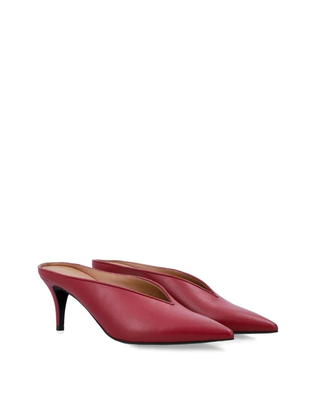Stella McCartney Pink Pointed-Toe V-Cut Mules