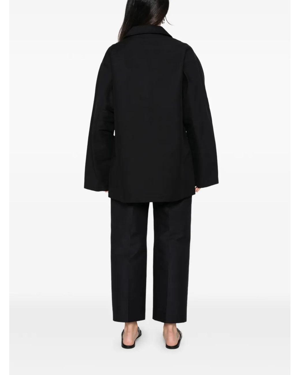 Sofie D'Hoore Black Veste Cima Boutonnée À Coupe Oversize