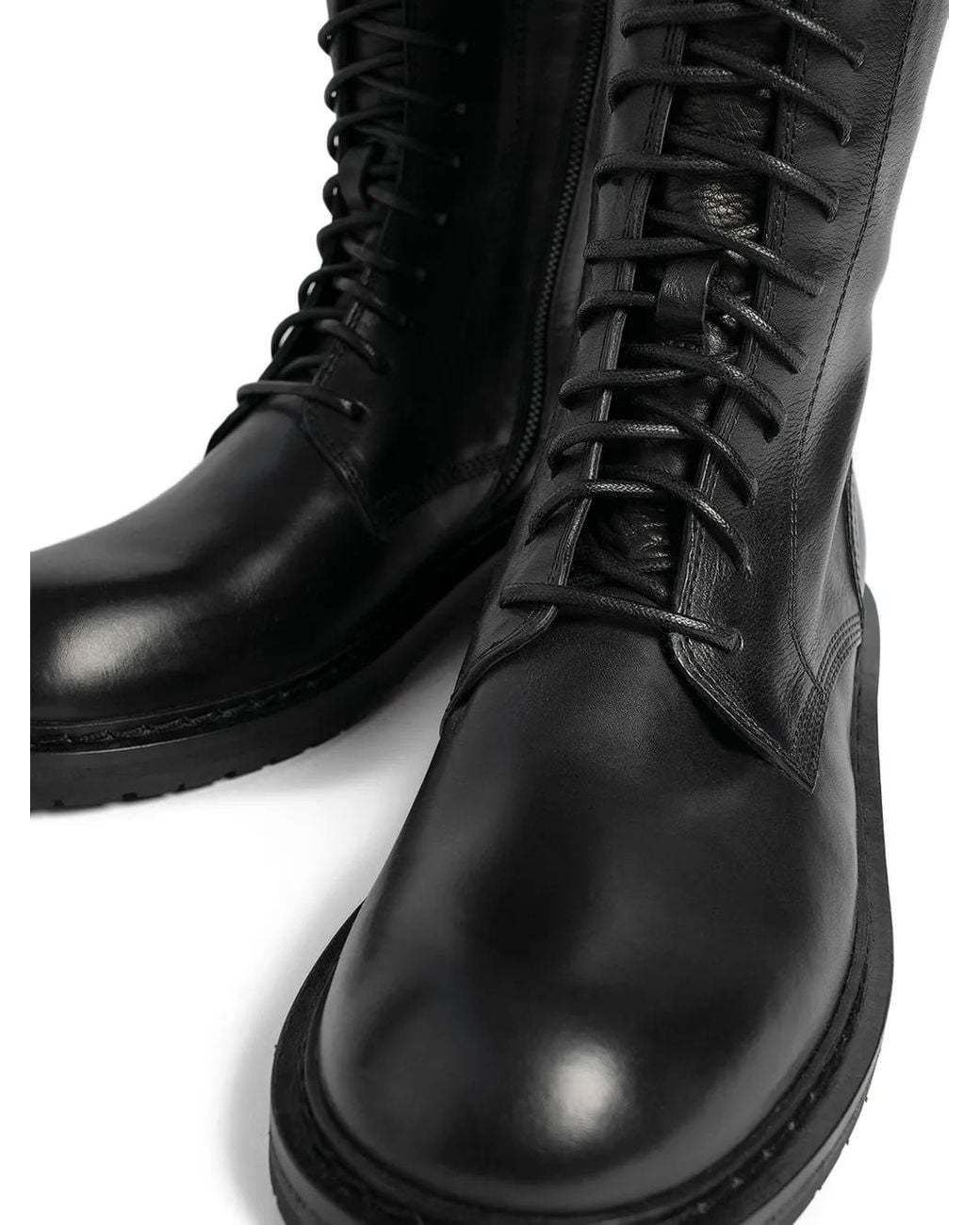 Ann Demeulemeester Black Danny Combat Boots