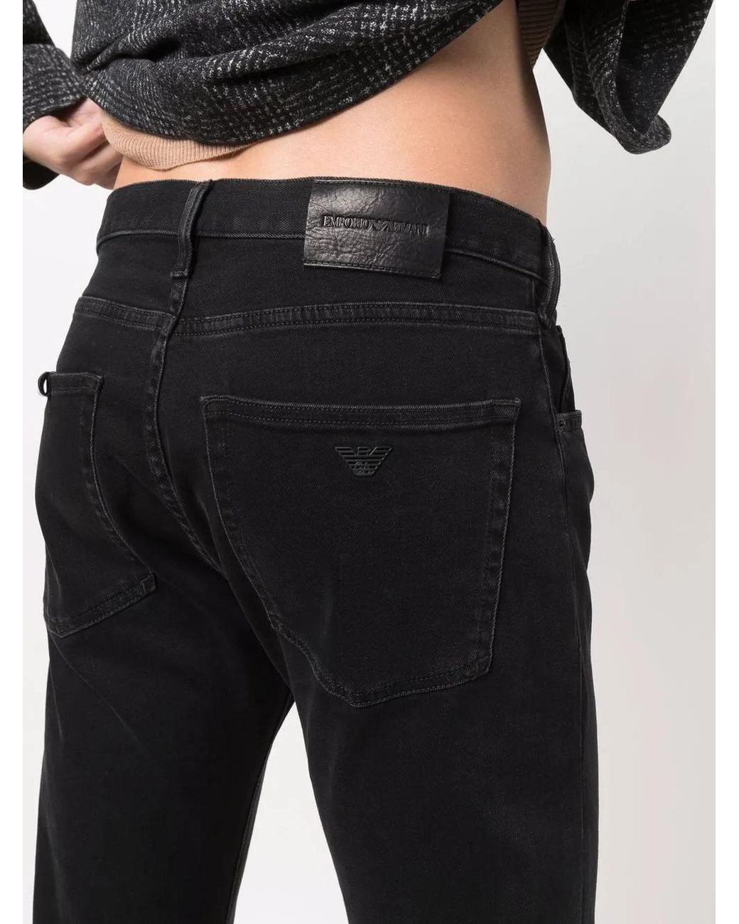 Emporio Armani Black Jeans for men