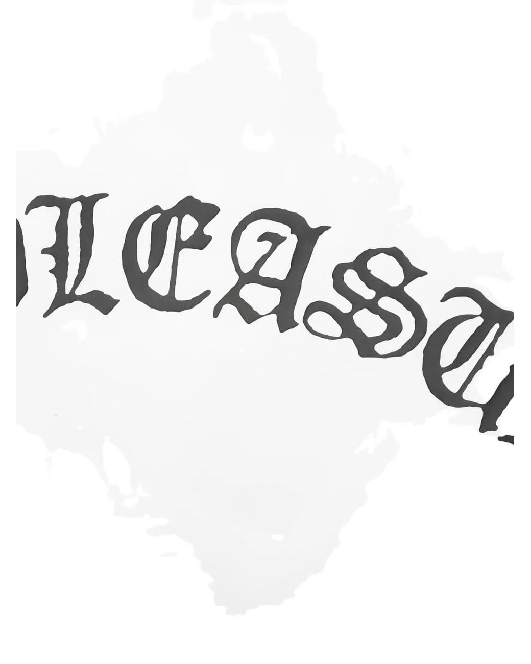 Pleasures White Logo-Print T-Shirt for men