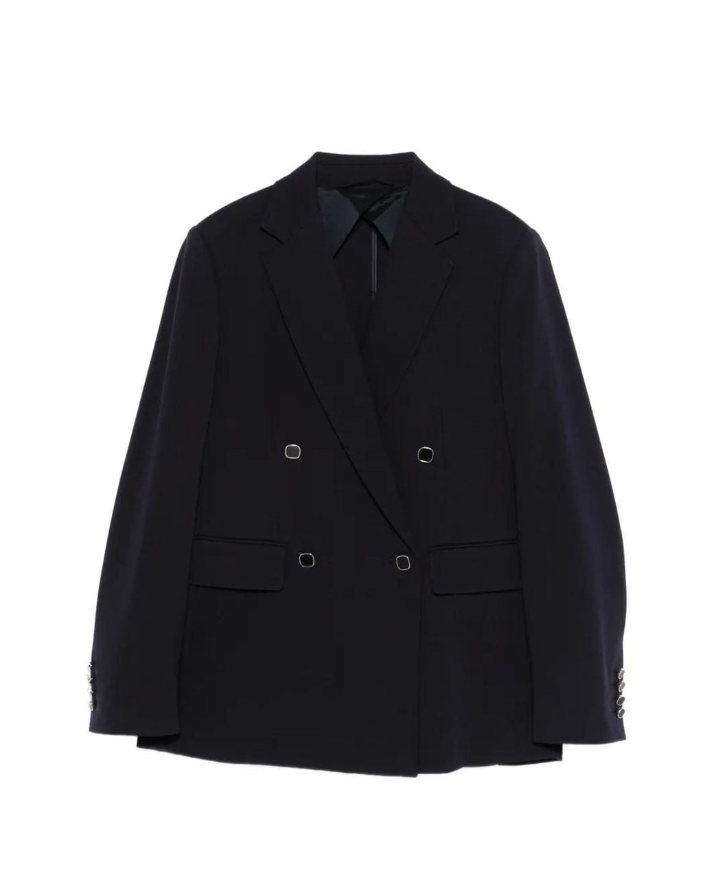 Max Mara Blue Riviera Double-Breasted Blazer