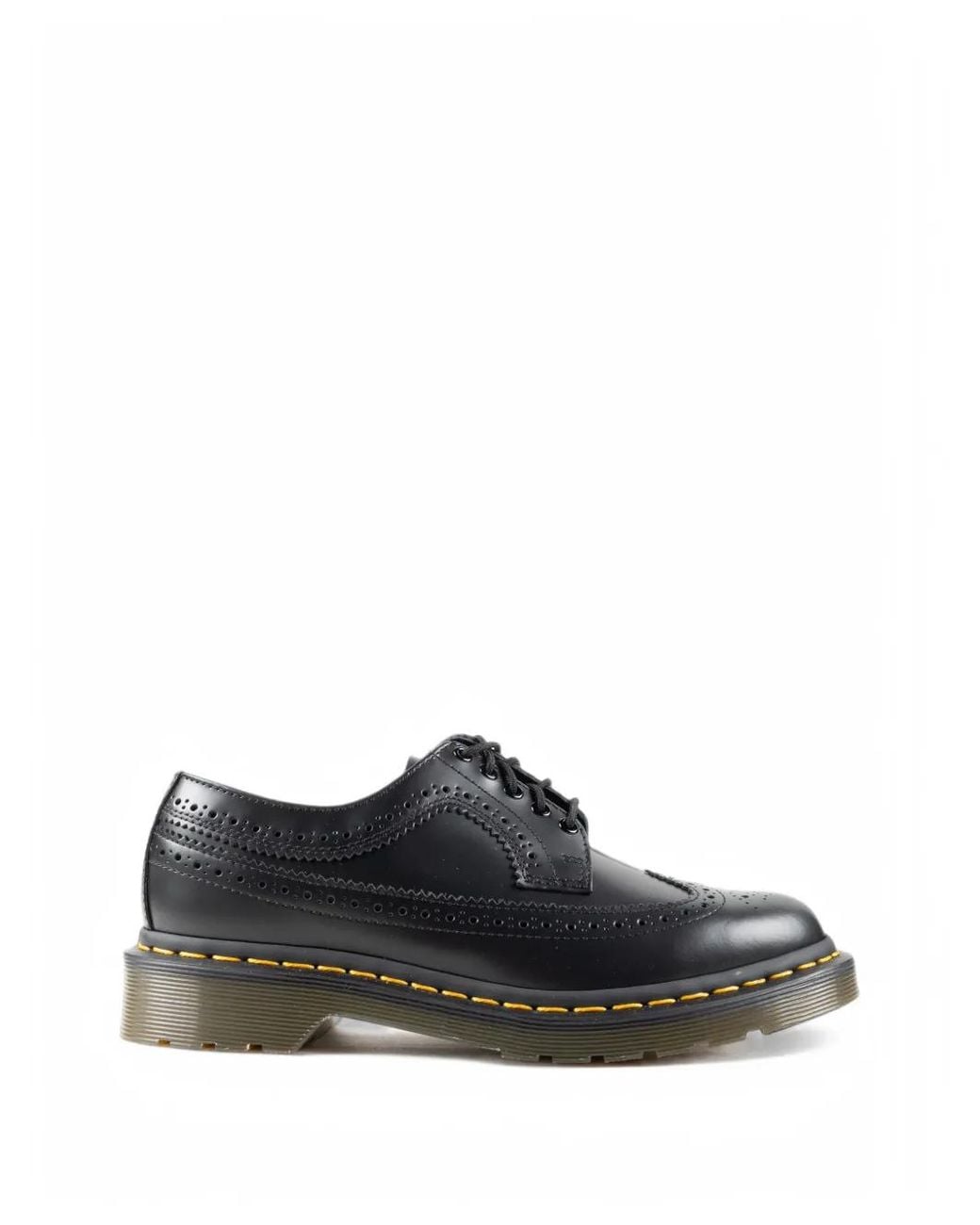 Dr. Martens Black 3989 Leather Brogue Shoes