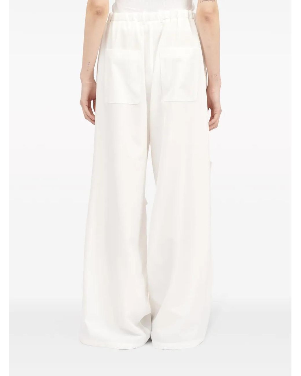 MM6 by Maison Margiela White Pants Clothing