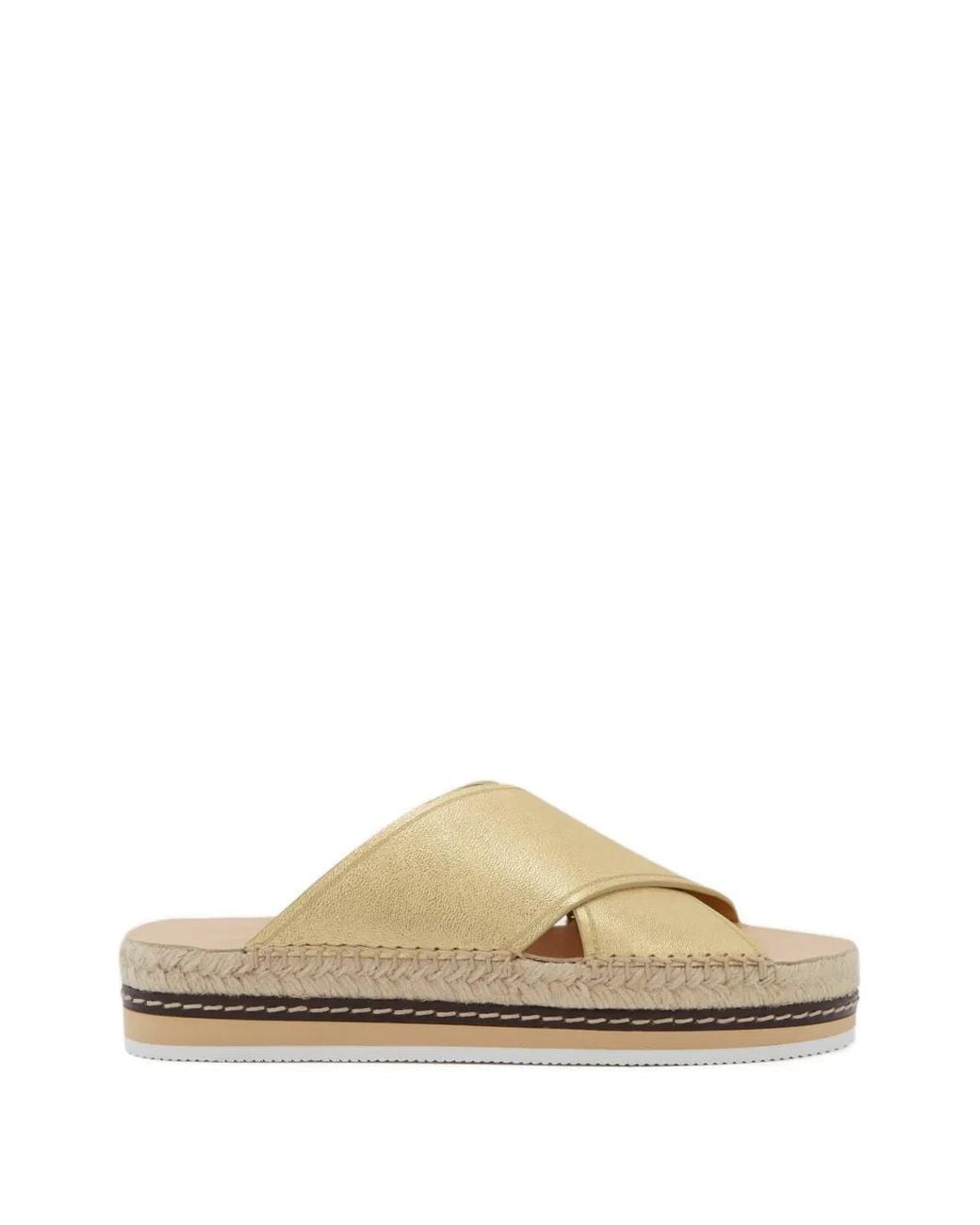 Odissi Metallic Lily Criss-Cross Espadrilles