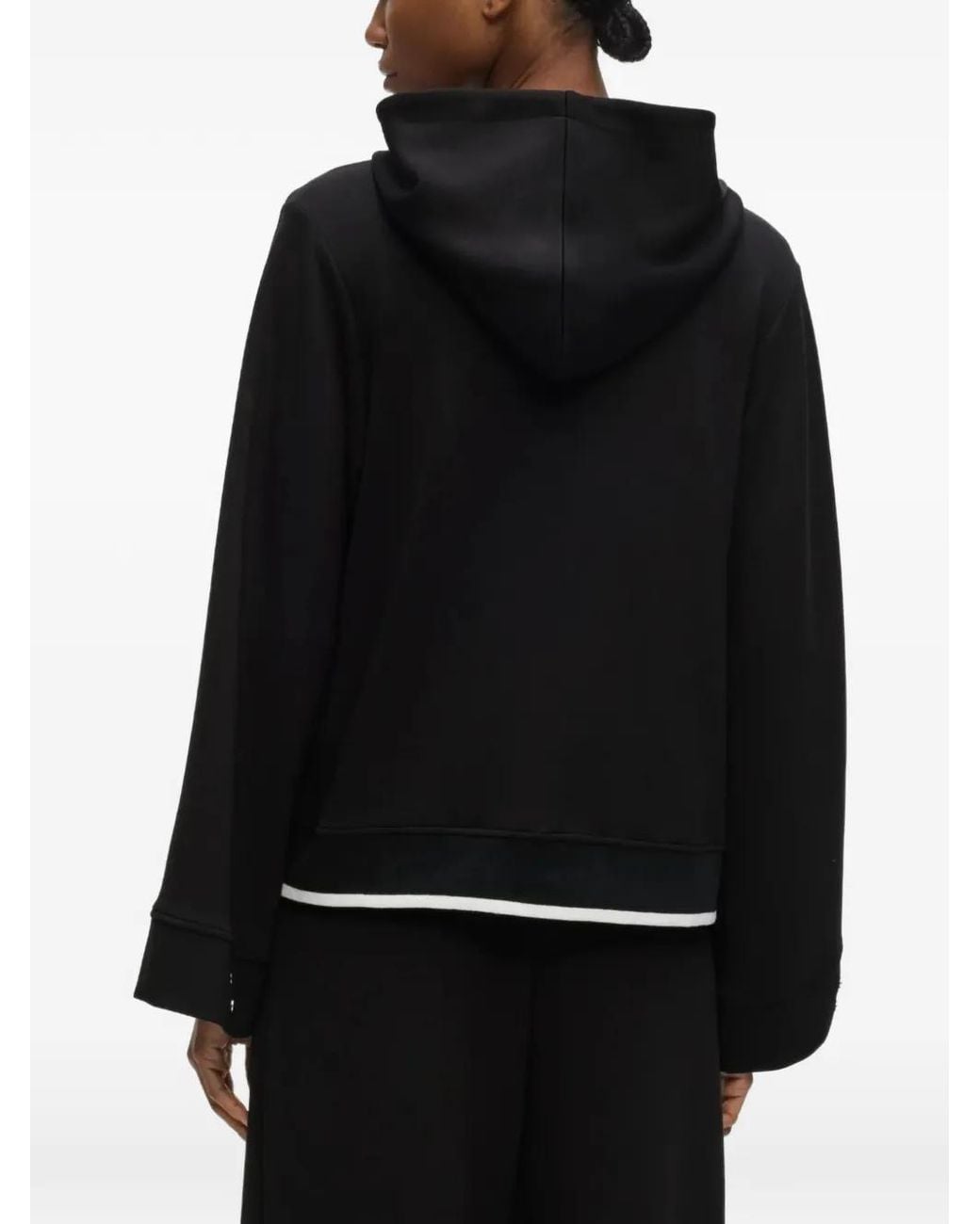 Karl Lagerfeld Black Rue St-Guillaume Zip-Up Hoodie