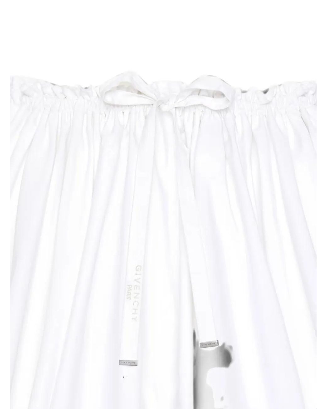 Givenchy White Mini Pleated Skirt