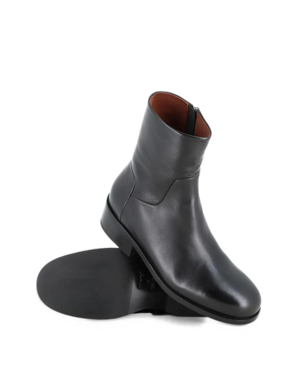 Marsèll Black Gnocco Side-Zip Leather Ankle Boots