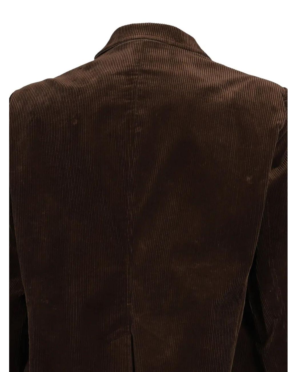 Maison Mihara Yasuhiro Brown Veste De Costume En Velours Côtelé for men