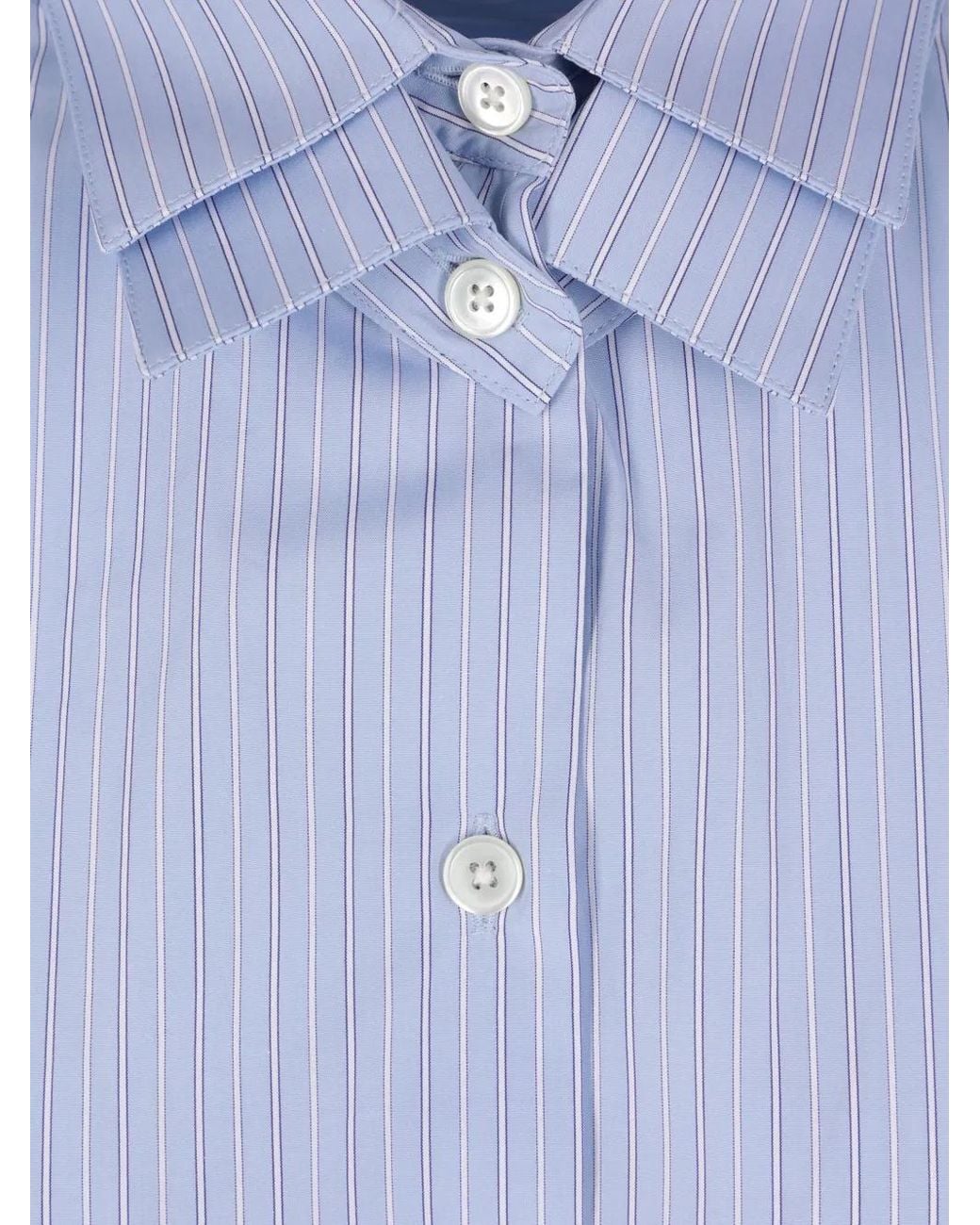Rohe Blue Striped Button-Up Shirt