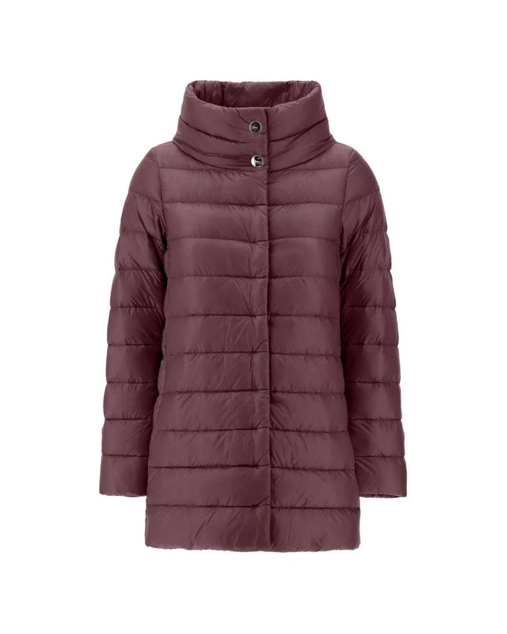 Herno Purple Amelia A-Line Jacket