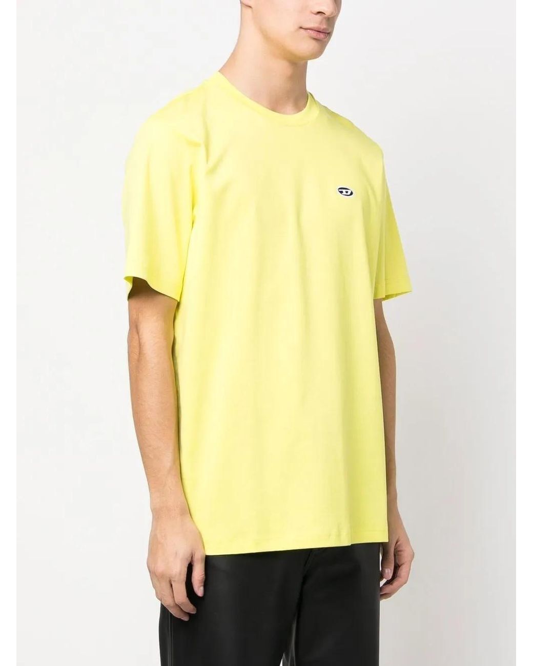 DIESEL Yellow T-Just-Doval-Pj Cotton T-Shirt