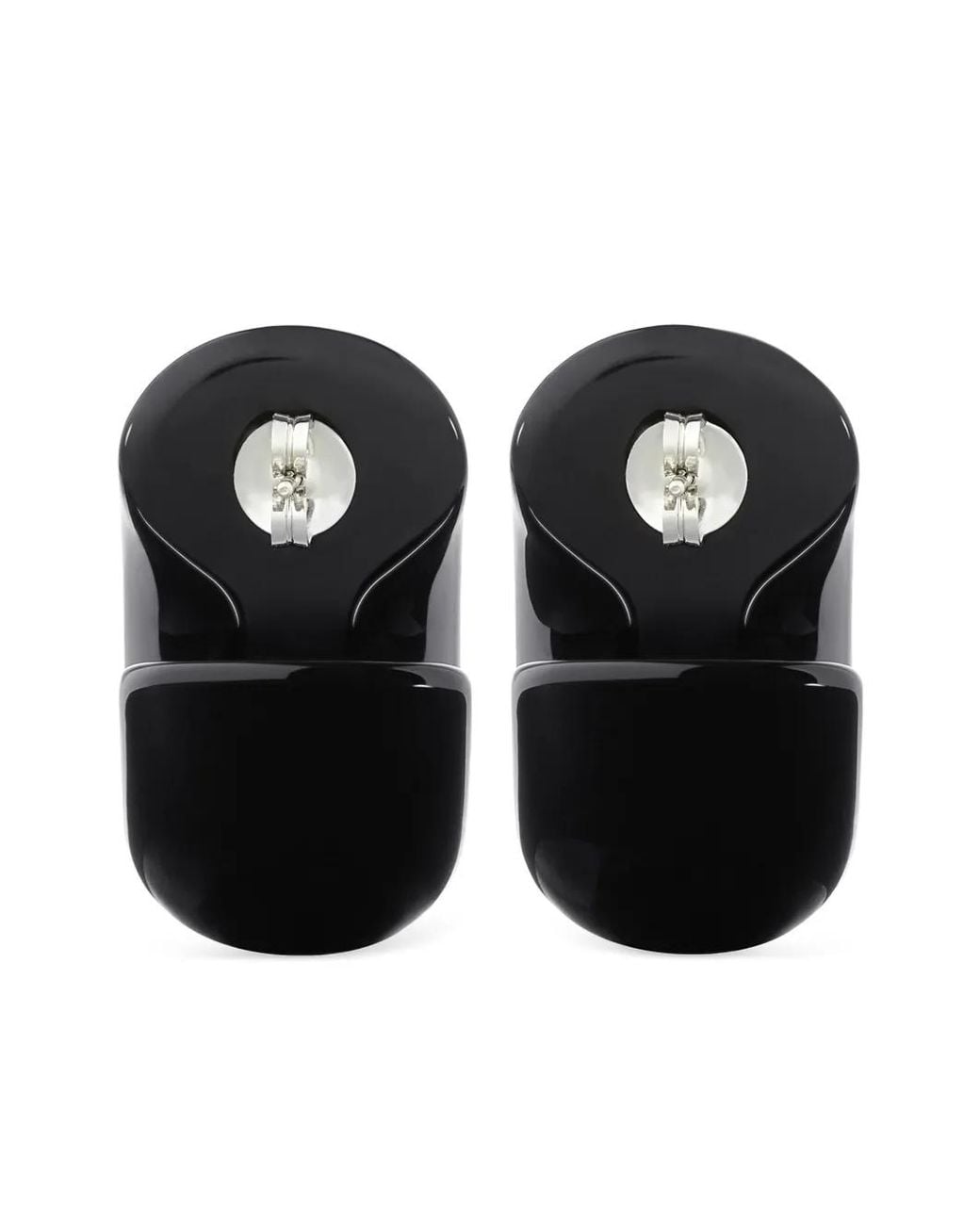 Courreges Black Infinity Earrings