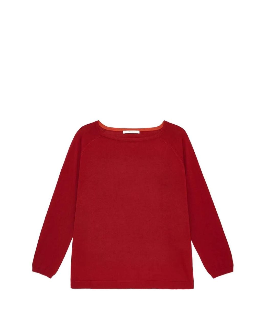 Maliparmi Red Pullover Mit Raglanärmeln
