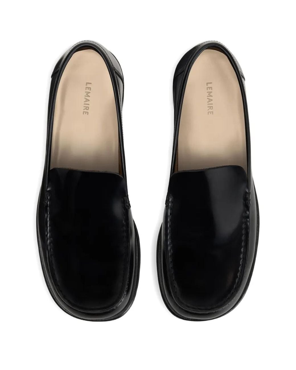 Lemaire Loafer Aus Leder in Black für Herren