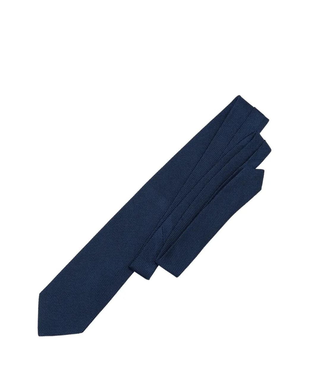 Elizabetta Blue Grenadine Silk Tie for men