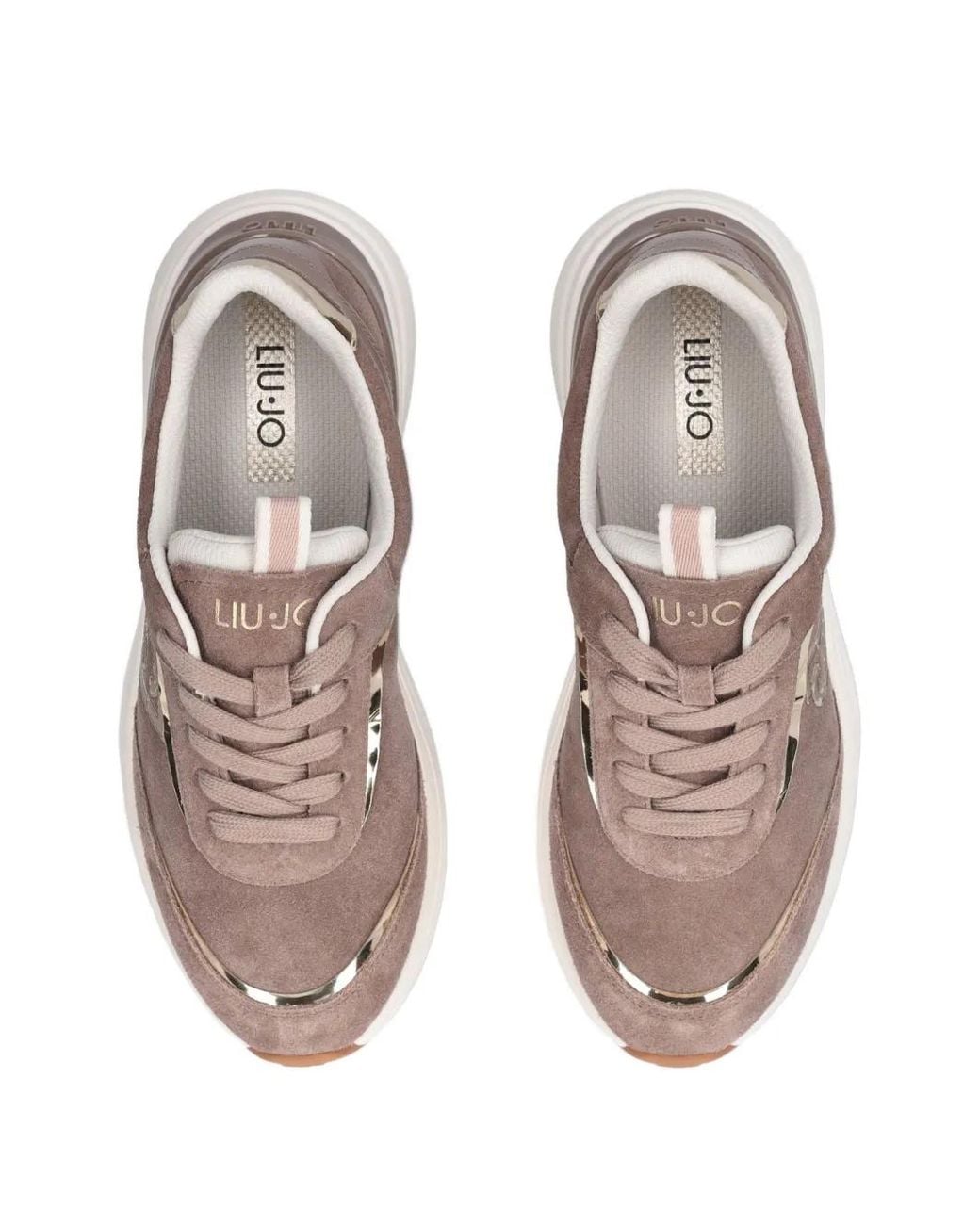 Liu Jo Natural Stardust 01 Lace-Up Sneakers