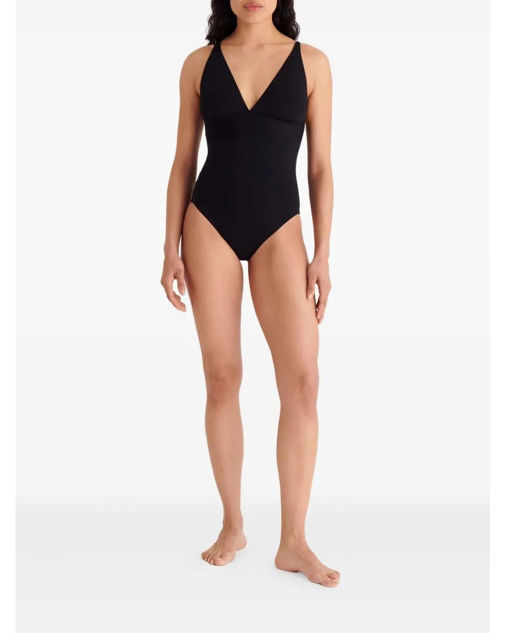 Eres Black Larcin V-Neck Swimsuit