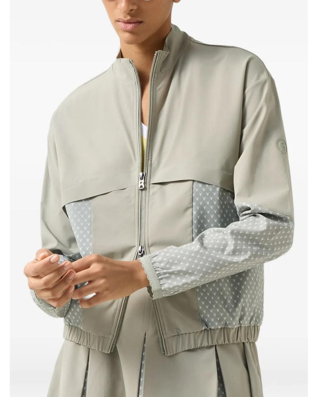 Bogner Gray Tonie Patterned Functional Jacket