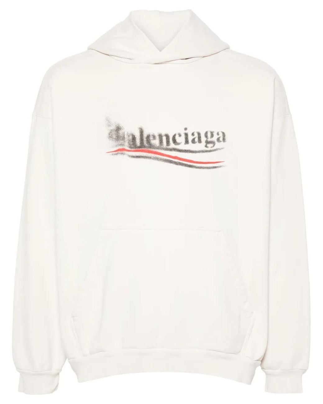 Balenciaga White Political Stencil Hoodie