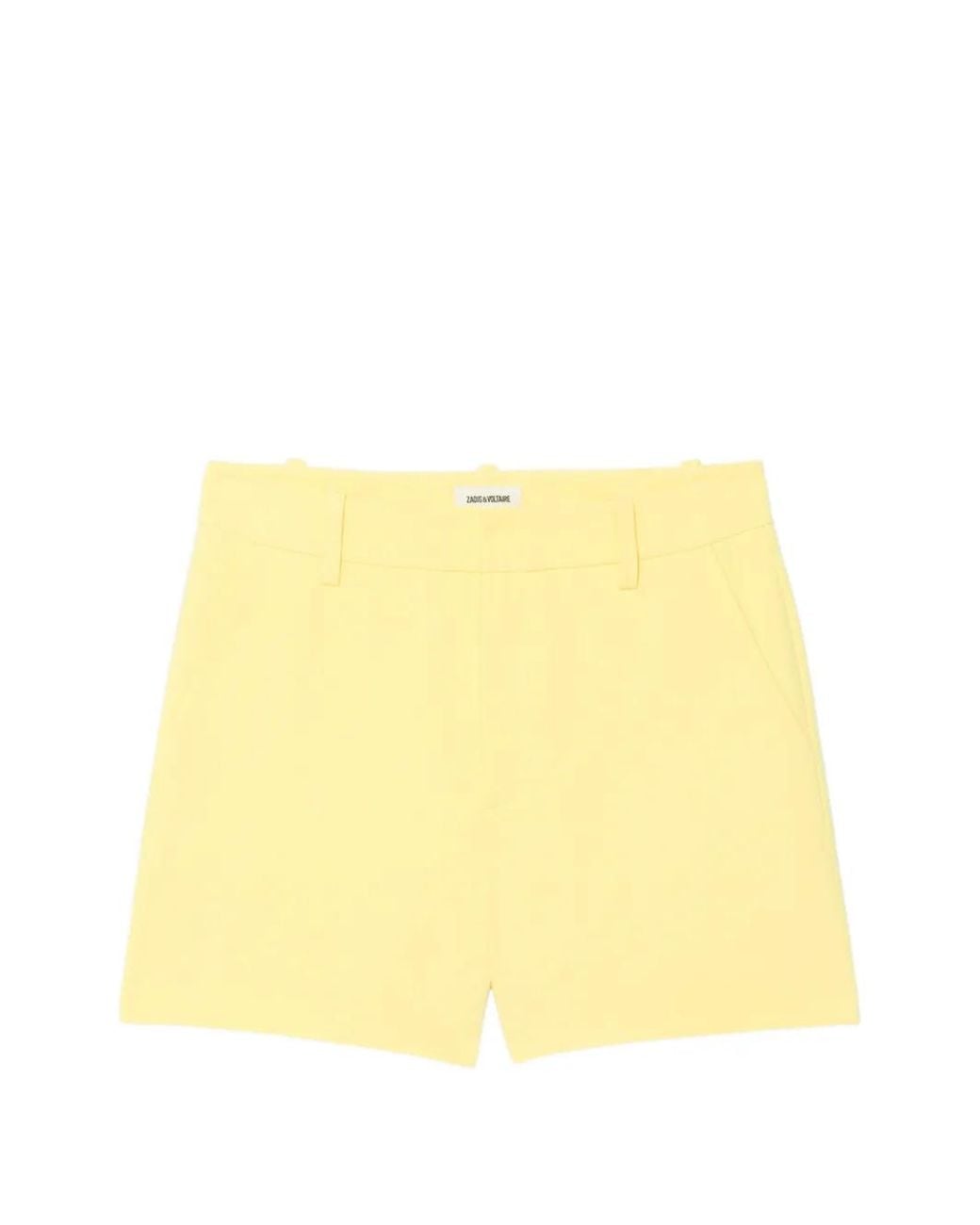 Zadig & Voltaire Yellow Sidou Shorts