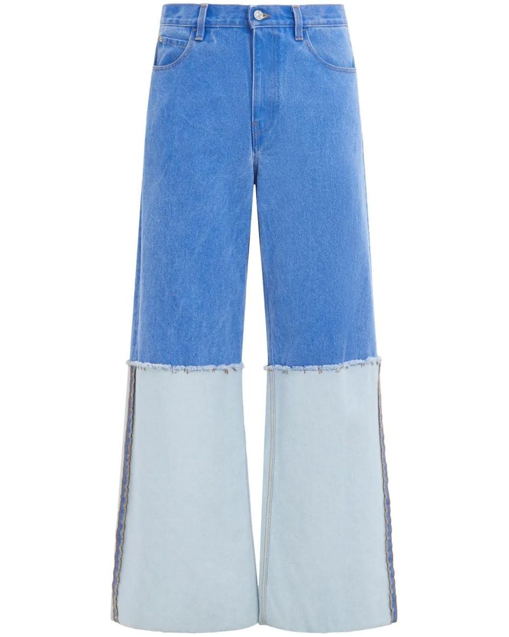 Marni Blue Turn Up-Hem Jeans for men