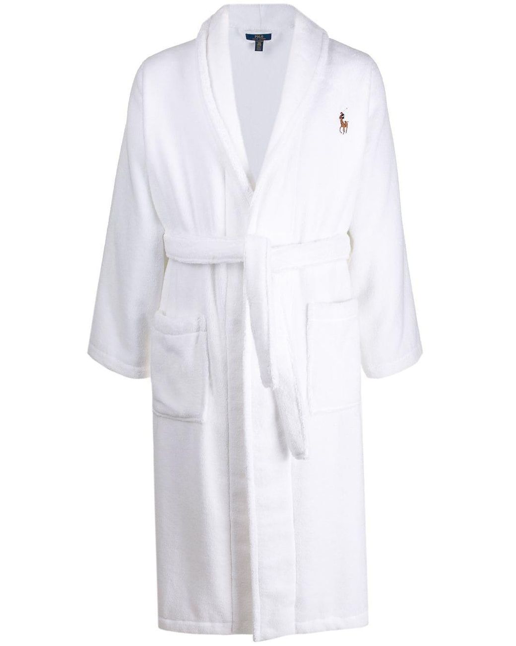 Polo Ralph Lauren Baumwolle Bademantel mit Logo-Stickerei in Weiß für  Herren - Lyst