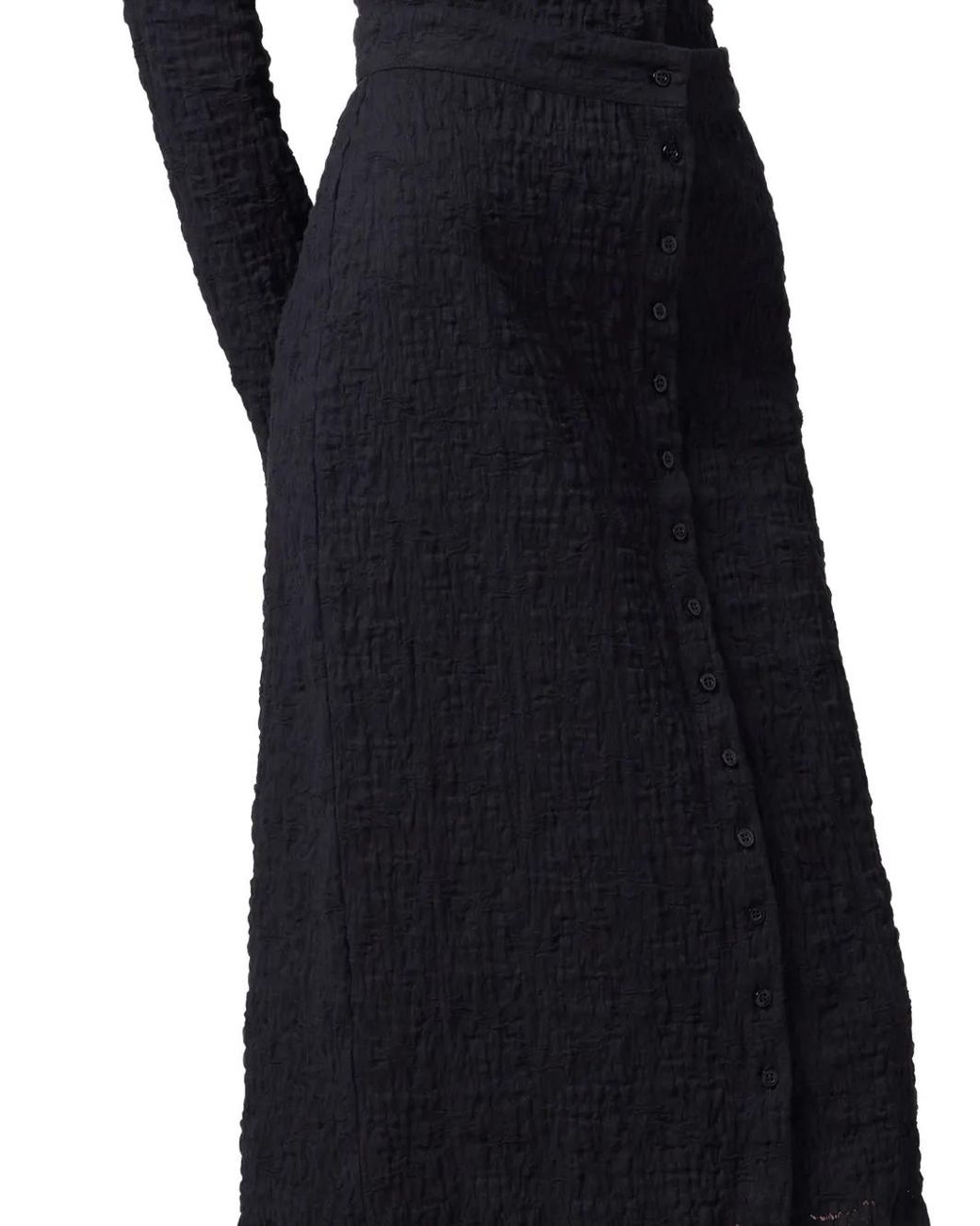 MSGM Button-Down Mini-Rok in het Black