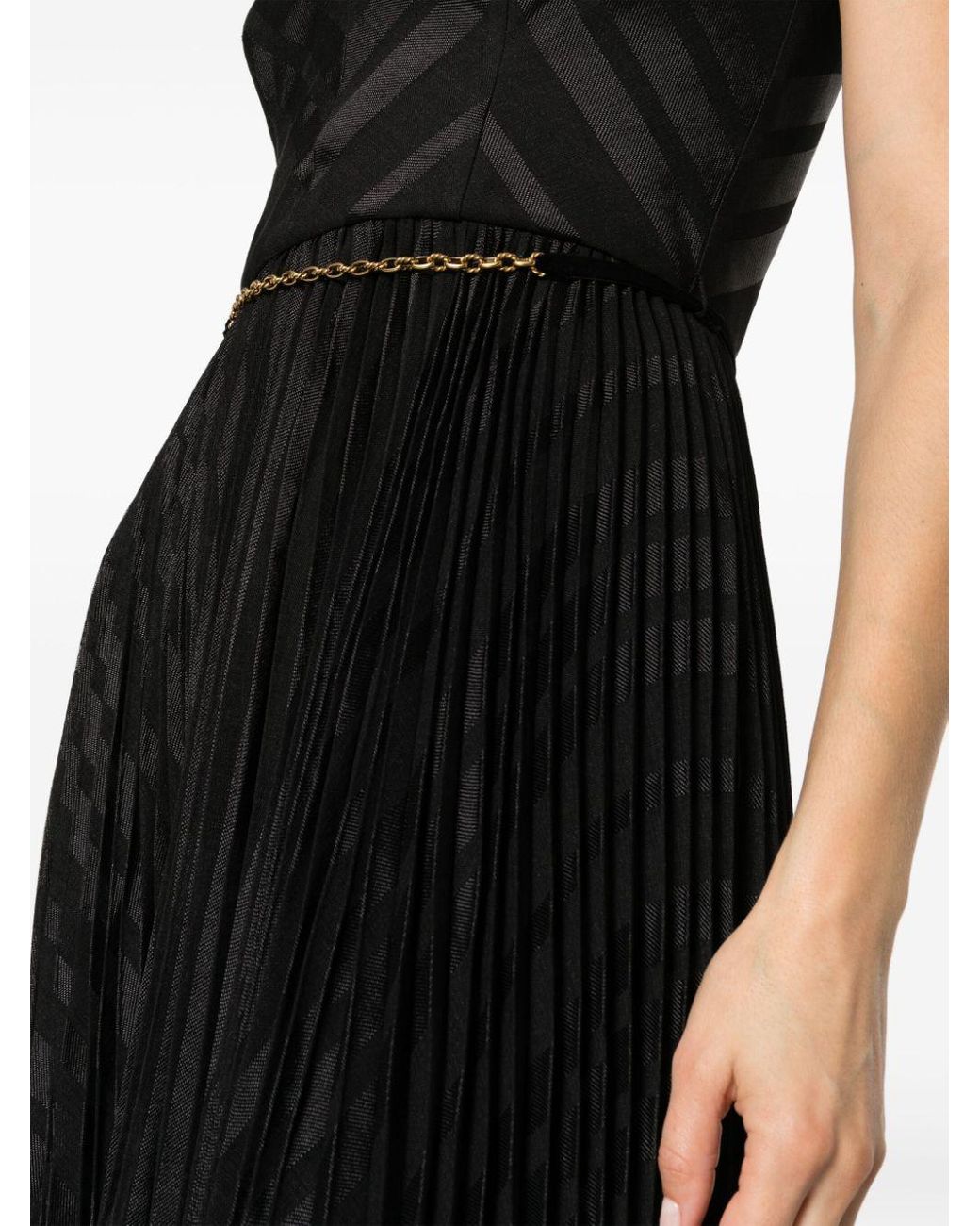 【Zimmermann】BURNOUT PLEATED DRESS プリーツ ドレス Zimmermann Burnout Pleated Midi Dress in Black | Lyst