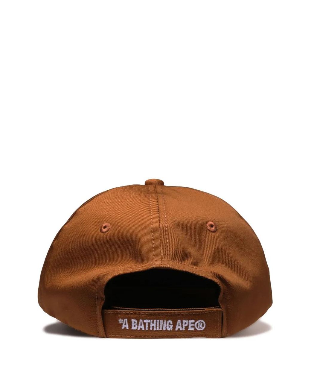 A Bathing Ape Brown Logo-Embroidered Baseball Cap for men