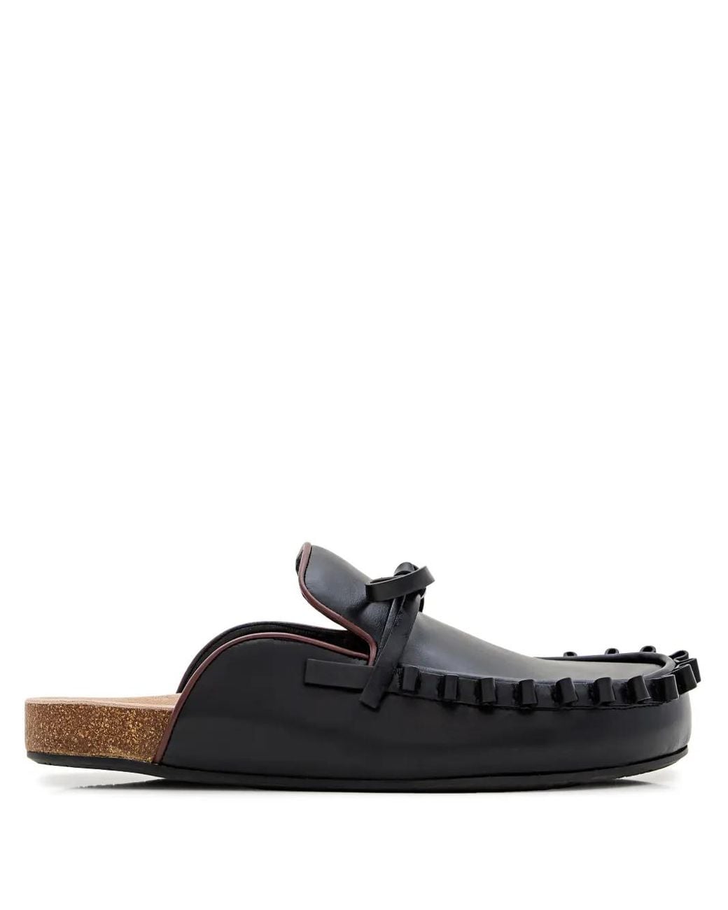 J.W. Anderson Black Bow Tie Leather Mules