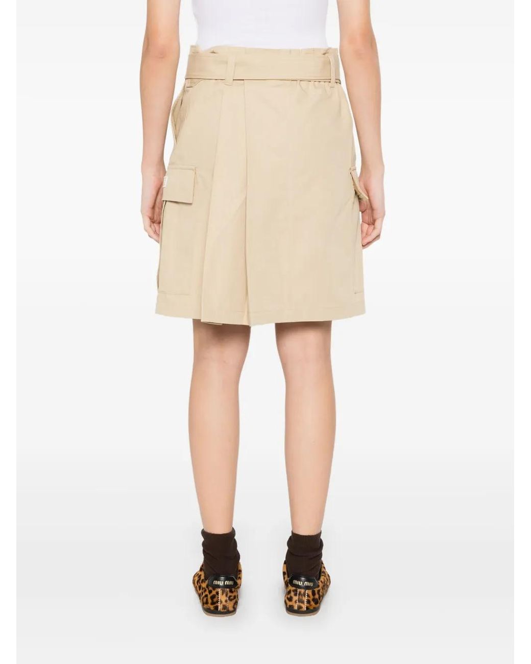 KENZO Natural Asymmetric Cargo Skirt