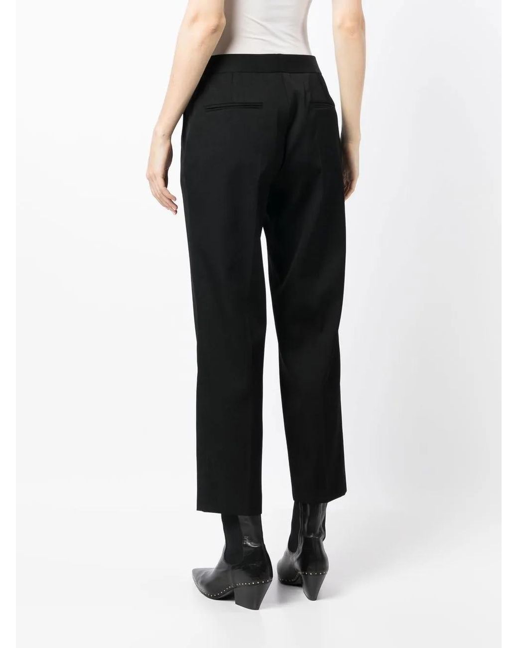 Jil Sander Black Cropped Tailored Trousers